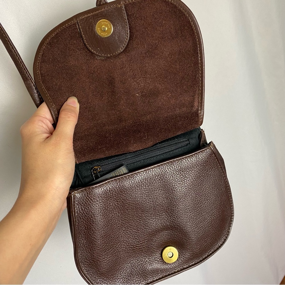 Small Brown Leather Crossbody Bag